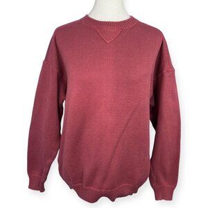 Vintage 90s Lands End Sweater Crewneck Cotton USA Size Small